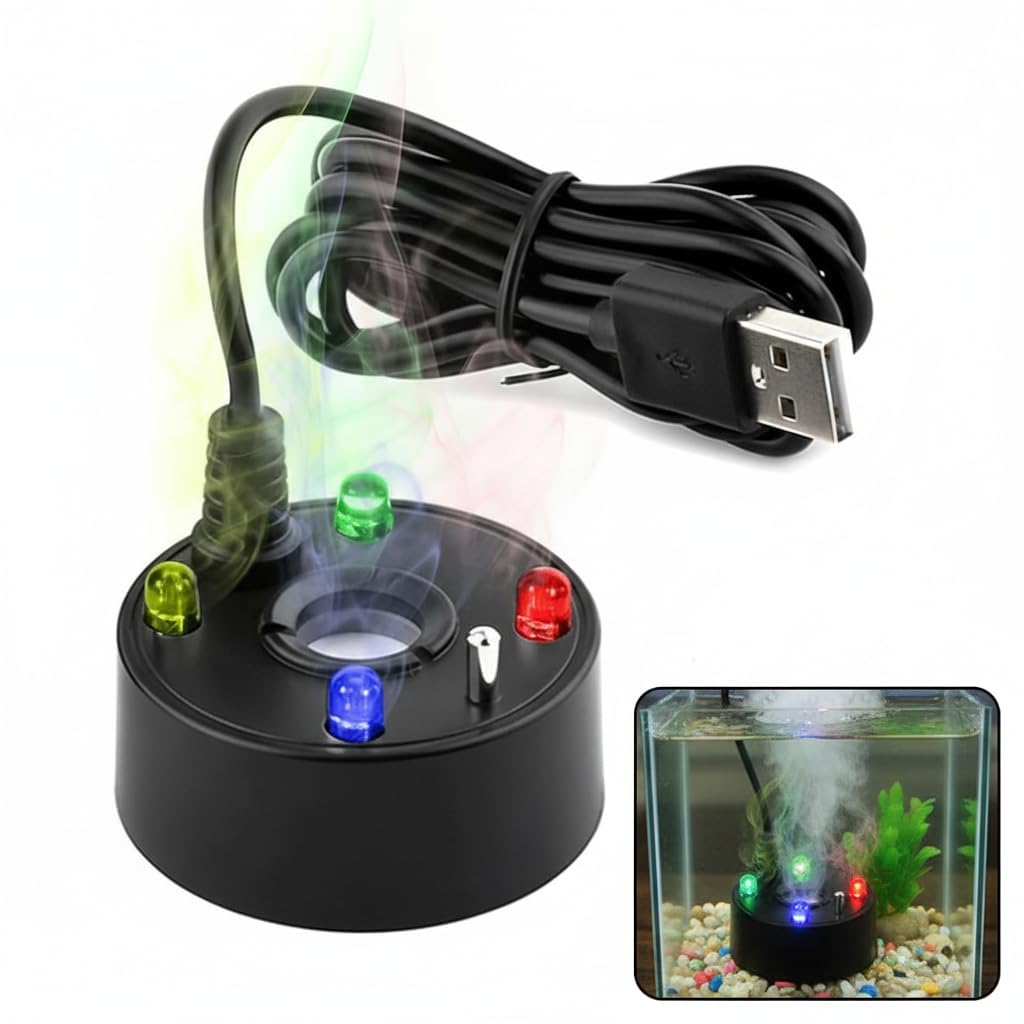 Terrarium Fogger Ultrasonic - Nieuwe 2026 5V USB Aquarium Luchtpomp