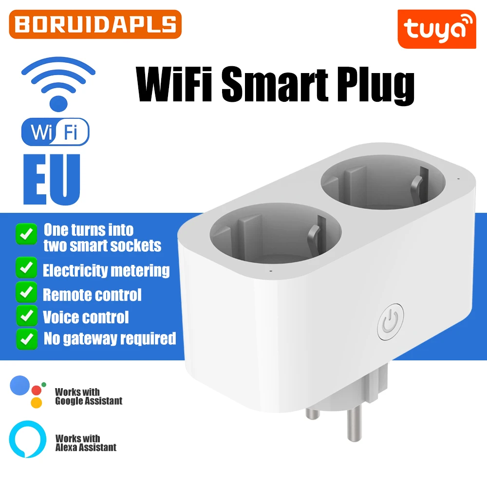 BORUIDAPLS WiFi Smart socket E - Timer Dual Outlet recensie en prijs